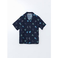 Lc Waikiki Yeni Sezon Desenli Kısa Kollu Erkek Çocuk Gömlek
