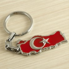 Ay Yıldız Metal Anahtarlık