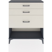 Arges Şifonyer 3 Çekmeceli 88X30X106 Antrasit-Aytaşı