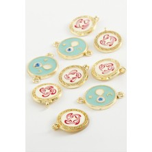 Karışık Çift Kulplu Mineli Bileklik ve Kolye Ucu Aparatı 1 Adet