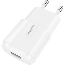 2.1A Usb-A Girişli Şarj Başlığı Beyaz S-21