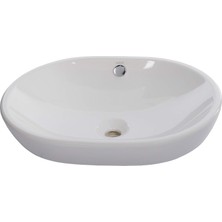 5942B003-0012 Oval Çanak Lavabo, 60 Cm, Beyaz
