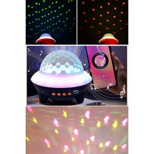 Renkli Led'li Müzikli Tavan Projektör ve Gece Lambası
