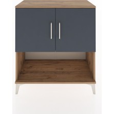 Hyperion Şifonyer 2 Raflı 2 Kapaklı 88X44X96 Çam-Antrasit