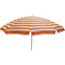 Turuncu Plaj Şemsiyesi Eğilebilir - 2 Metre - 10 Telli - Bahçe Şemsiyesi - Turuncu