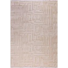 Aren Halı Ritani Modern Krem Polyester Makine Halısı