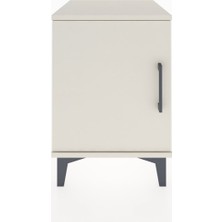 Hyperion Komodin Tek Raflı Tek Kapaklı 44X44X64 Aytaşı-Aytaşı
