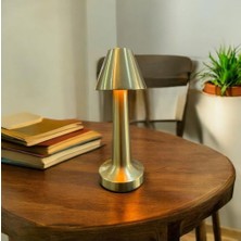 3 Renkli Dokunmatik Şarjlı Dimlenebilir Üç Fonksiyonlu Dekoratif Masa Lambası