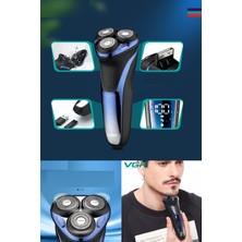 Su Geçirmez Çok Renkli 3 Başlıklı Islak ve Kuru Tıraş Makinesi