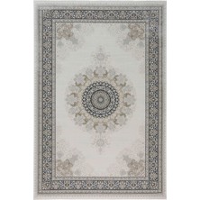 Aren Halı Blaye Çerçeveli Göbekli Krem Polyester Makine Halısı