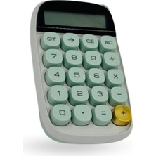 Büro Ev Ofis Hediyesi Için Yeşil Stil Hesap Makinesi