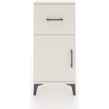 Arges Komodin Tek Raflı Tek Çekmeceli Tek Kapaklı 44X30X96 Aytaşı-Aytaşı