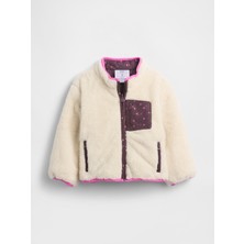 Gap Kız Bebek Kırık Beyaz Lightweight Sherpa Reversible Mont