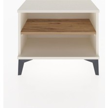 Arges Komodin Tek Raflı 60X30X48 Aytaşı-Çam