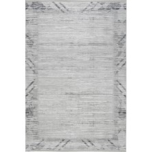 Aren Halı Sonnac Çerçeveli Gri Polyester Makine Halısı