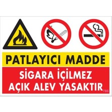 Patlayıcı Madde Uyarı Levhası 25X35 KOD:786