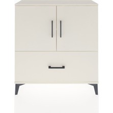 Arges Şifonyer 2 Raflı Tek Çekmeceli 2 Kapaklı 88X30X96 Aytaşı-Aytaşı