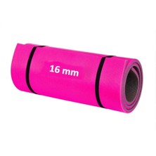 16 mm Çift Yönlü Pembe-Gri Pilates ve Yoga Minderi Mnd-78