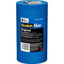 Ressam Bandı Orijinal Çok Yüzeyli Ressam Bandı, 0,94 Inç x 60 Yard (Toplam 540 Metre), 2090, 9 Rulo