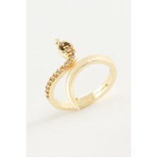 Yılan Zirkon Taşlı Yüzük