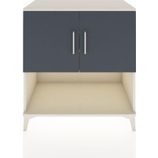 Hyperion Şifonyer 3 Raflı 2 Kapaklı 88X44X96 Aytaşı-Antrasit