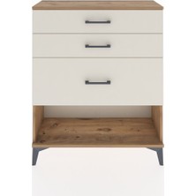 Arges Şifonyer 3 Çekmeceli 88X30X106 Çam-Aytaşı
