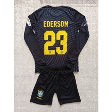 Özel Tasarım Uzun Kollu Çocuk Kaleci Forması Ederson