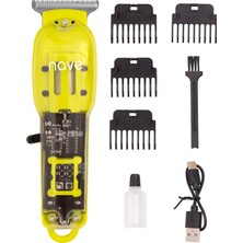 LED Ekranlı, Şarjlı, Bıçaklı Tıraş ve Saç Kesim Cihazı, Profesyonel Kullanım