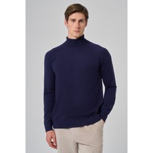  Erkek Marine Trend Core Spun Balıkçı Yaka Dynamic Fit Rahat Kesim Triko