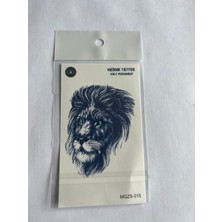Aslan 11X8 cm Yarı Kalıcı Geçici Dövme Yapıştırma Dövme