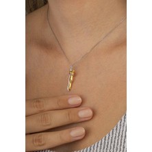 Gümüş Pazarım Sarılan Aşıklar Kadın Erkek Gümüş Kolye