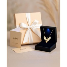 Anka Kuşu Premium Hediye Kutulu Gümüş Kolye