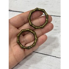 Çanta Aksesuar 3 cm Köşeli Yaylı Halka (4 adet)