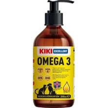Kiki Excellent Omega 3 Kedi ve Köpek Için Balık Yağı 250 ml