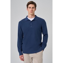  Erkek Indigo Trend Polo Yaka Dynamic Fit Rahat Kesim Triko