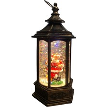 Küre Altıgen Noel Baba Işıklı 14 cm