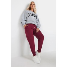 Büyük Beden Beli ve Paçası Lastikli Dar Paça Cepli Jogger Eşofman Altı 303568