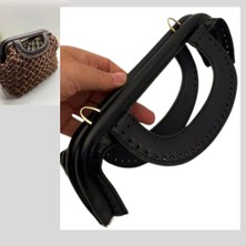 Angel Çanta Aksesuar 25 cm Suni Derili Siyah Renk Gizli Çanta Bursu Yeni Model