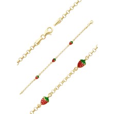 Zincir Çilek Çocuk Bileklik