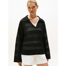 Tommy Hilfiger   CROCHET RLX LS POLO SWT