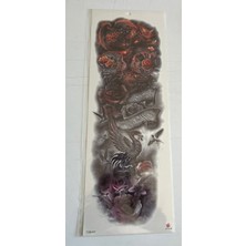 Anka Yuvası 1 Hafta Kalıcı Tam Kol Bacak Yapıştırma Geçici Dövme 46 cm