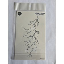 Yıldırım 18X11 cm Yarı Kalıcı Hayalet Geçici Dövme Yapıştırma Dövme