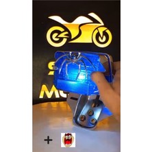 Cg Modifiye Nikel Arka Stop Mavi Cam+Beyaz Çakar+Örümcek Montajlı Gelir (Hdiye Tzmnya Stcker)