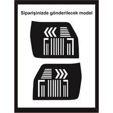 Fiat Uno Stop Farı LED Görünümlü Folyo Kaplama Çizim-Birebir Uyumlu