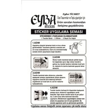 Kaput Şerit Parçalı Lüx Sticker 118X20 cm