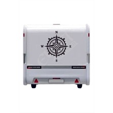Pusula Sticker 60X60 cm 1 Adet Oto Sticker - Kamp Karavan Sticker