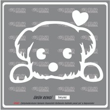 Sevimli Köpek Sticker 18X16CM - Oto Sticker - Çıkartma