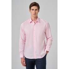  Erkek Pembe Dynamic Fit Sert Yaka Gömlek