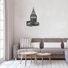 Pirudem Galata Tower - 45X70 cm Metal Duvar Dekoru - Metal Sanatları