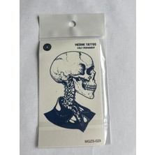 Kibar Kuru Kafa 11X8 cm Yarı Kalıcı Geçici Dövme Yapıştırma Dövme